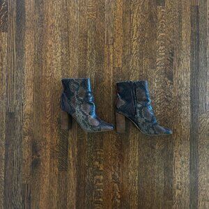 snake skin boots